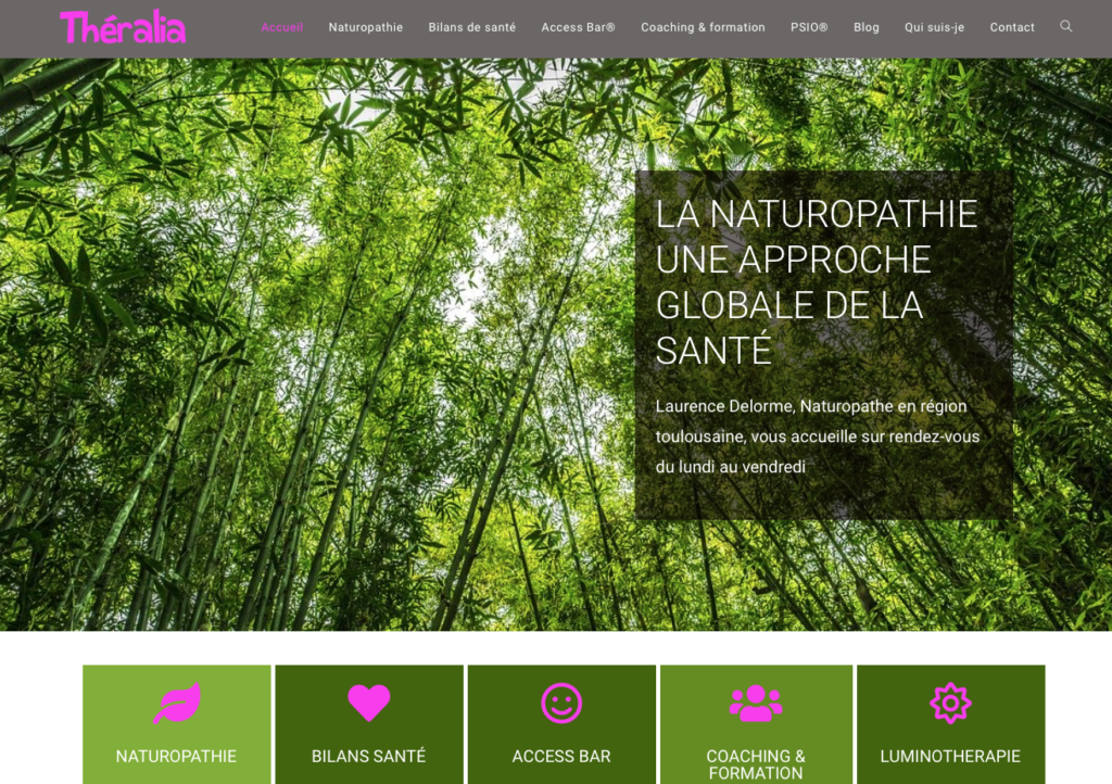 exemple création tarifs site internet pour une relaxologue
