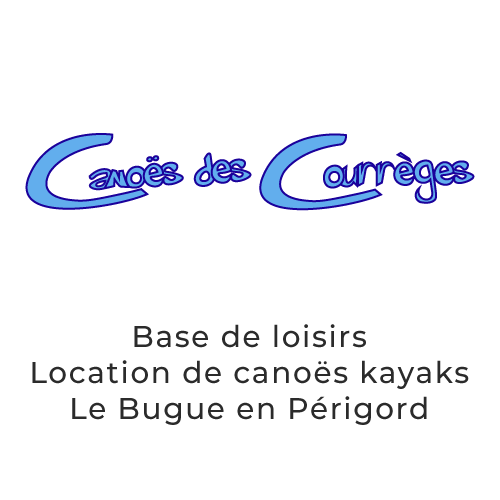 Logo couleur canoës des Courrèges le Bugue