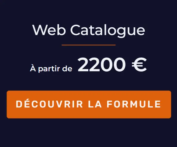 Formule site web catalogue