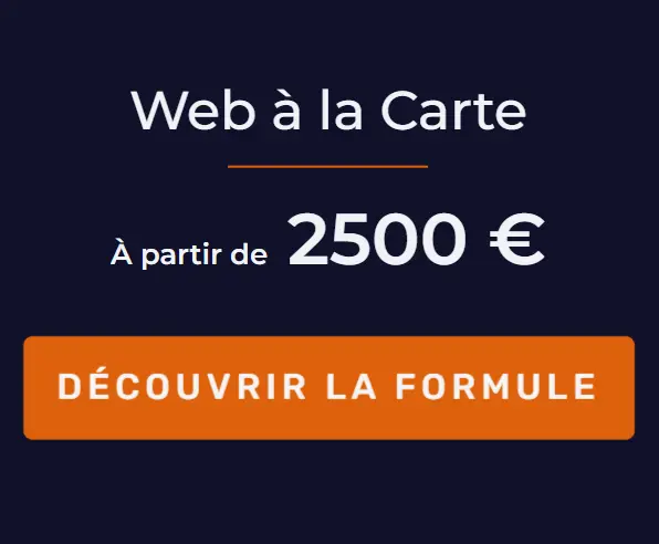 Formule Web à la carte