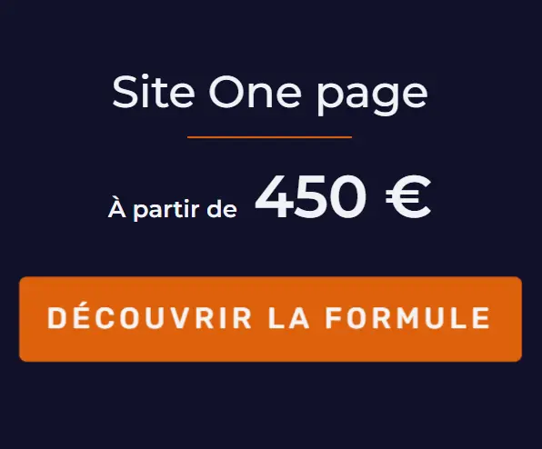 Formule site One page